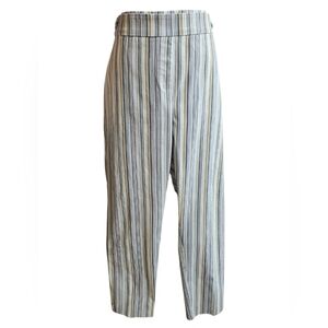 89th & Madison Pull On, Striped Pants in Gray/Tan/White